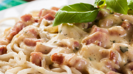 Ambrosia Foods, Inc - Makers of the finest Olive Oil this side of the Mediterranean - (424) 353-1932 - Spaghetti Carbonara