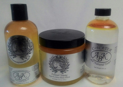 Beauty Products - Face and Body Oil - Forever Young Body Polish - Vitamin C-Water All Natural Toner